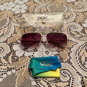 Quay Australia Gold Frame Sunglasses